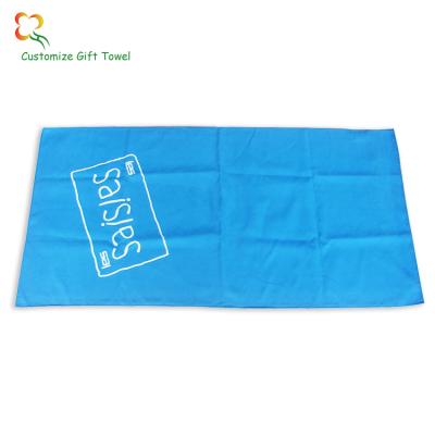 China Compressed Suede Microfiber Printed Beach Towel for sale