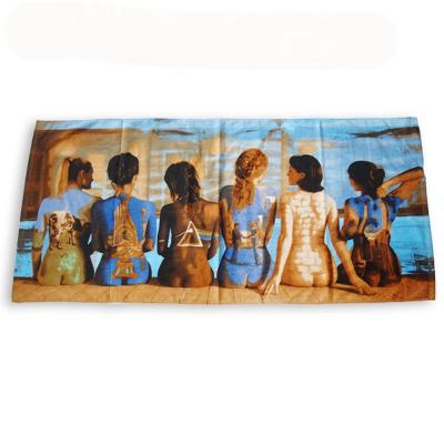 China Compressed China Manufacturers Custom Cotton Printed Personalized Beach Towel for sale