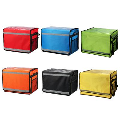 China Beautiful Big Large Waterproof Colorful Oxford Fridge Cooling Cooler Bags For Food Delivery With Printing Logo for sale