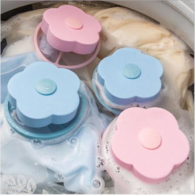 China Durable Hot Sale Recycled Washing Machine Floating Round Ball Washing Laundry Mesh Filter Bags for sale