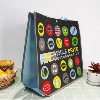 China Luxury eco handled reusable laminted non woven custom shopping bags with logos for sale