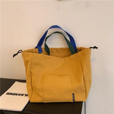 China High Street Cheap Wholesale Eco-Friendly Reusable Simple Canvas Tote Bags Cotton Shopping Empty Tote Bag for sale