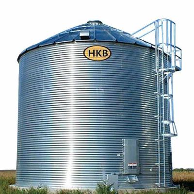 China Bulk Grain Storage 500ton Cereal / Wood Pellets Paddy Storage Bolted Steel Silo Price for sale