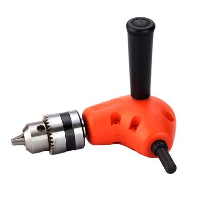 China Plastic+Metal Right Angle Drill Attachment Adapter 90 Degree Angle Drill Chuck Bend Extension Adjustable Bits Angle DIY Screwdriver Tool for sale