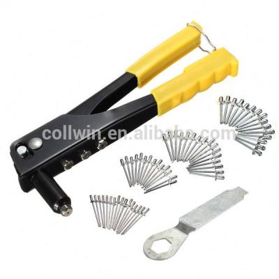 China 60pcs Pop Riveter Gun Kit Blind Rivet Hand Tool Set Gutter Repair 2.4mm for sale