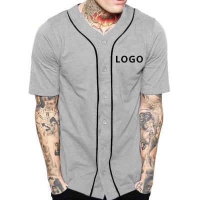 China Custom Made Wholesale Antibacterial V-Neckline Antibacterial Polyester Sublimation Logo Polyester Sublimation Logo Uniform Blank Baseball Tank Top for sale