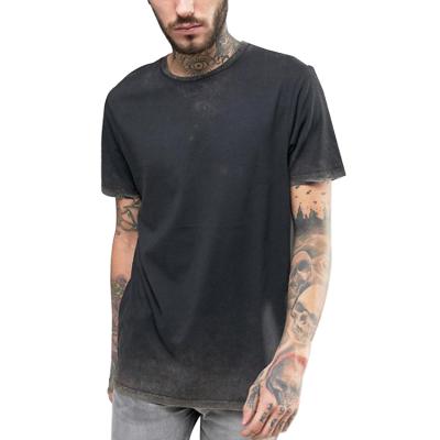 China 2023 Others Custom Hip Hop Men's Vintage Black Acid Wash T-shirt OEM T-shirt 100% Cotton Unisex T-shirt for sale