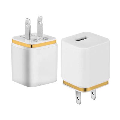 China Conveient Safe Phone Charger Adapter 5W Us Plug In Wall Charger Bulk Charging Cube For Iphone Travel Charger for sale