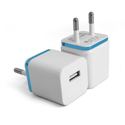 China Safe Suitable Customized Logo 5v1a usb wall charger for iphone to travel us wall charger wall plug for sale