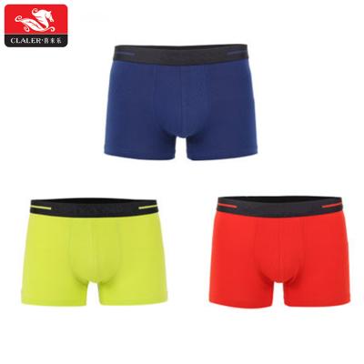 China Antibacterial Custom Color Fashion Cotton Underwear Men's Single Boxer for sale