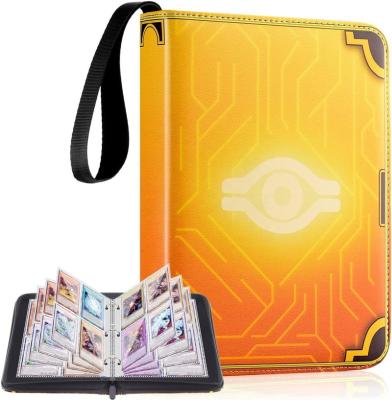 China Fashion Trading Card Binding compatible with Yu-GI-oh! Maps, TCG Map Album Folder Books Case With Zipper For PTCG MTG YG for sale