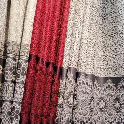 China New Blackout Fashion Jacquard Upholstery Blackout Curtain Fabric Polyester for sale