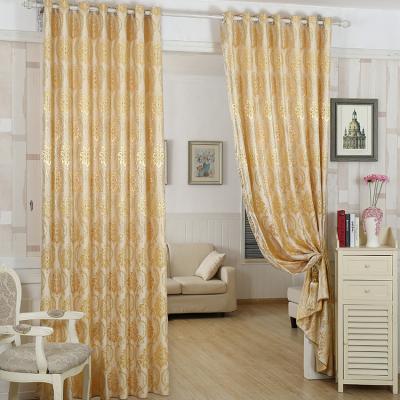 中国 French Fabric Curtain OEM&ODM Designs Jacquard Window Curtain Cheap Stock Ready Flat Polyester Fabric Curtain Wholesale 販売のため