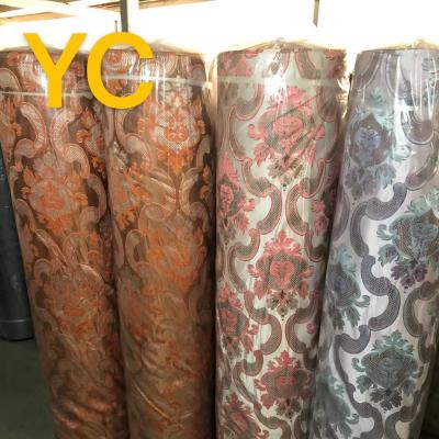 China Modern design breathable high quality gold jacquard fabric for curtain fabrics upholstery Te koop