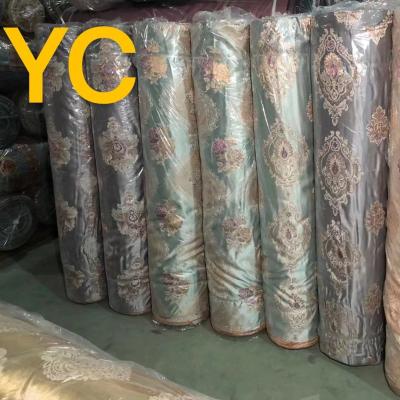 China Wholesale Customized High Quality Breathable Multicolor Jacquard Curtain Fabric Te koop