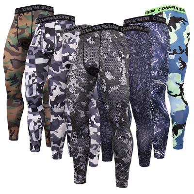 China Breathable Men's Casual Pants Camouflage Running Pants Mens Sports Compression Gaiters Basketball Pro Fitness Pants for sale