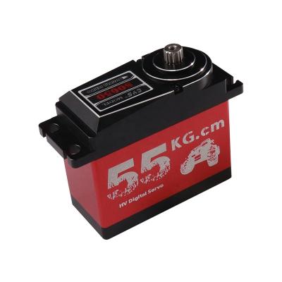 China CYS-S0650A Full Case 56KG High Torque High Torque Metal Digital RC Metal Servo Waterproof Aluminum Aluminum Steel Gear for RC1/5 Car for sale