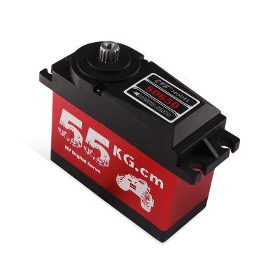 China Super High DC HT RC Stall Torque Waterproof CYS-S0650 56KG Metal Steel High Stall Torque Waterproof Steel Digital Gear Servo With 15T For 1/5 Speed ​​Car CR for sale