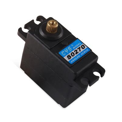 China Mini Light Analog CYS-S0270 27g Mini&Micro Analog Plastic Case Iron Core Motor Metal Gear 3.5kg Servo For RC Car Boat Helicopter Airplane for sale