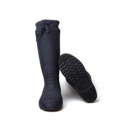 China 3539 Rubber Sweat-absorbent Thermal Lined Wellington Boots Warm Winter Fishing Gumboots for sale