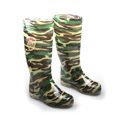 China Cushioning 3539 Wholsale cheap gum boots Protector designer rainboots women gumboots safety camo pvc rain boots for men for sale