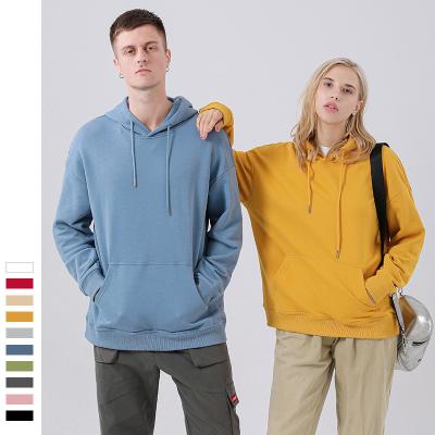 China NADANBAO QUICK DRY loose hoodies custom 100% cotton 320g hoodies plain color oversized loose unisex pullover hoodies&sweatshirts tops for sale