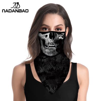 China NADANBAO Halloween Ghost Earloop Triangle Tube Scarf Neck Cuff Scarf Facemask Magic Bicycle for sale