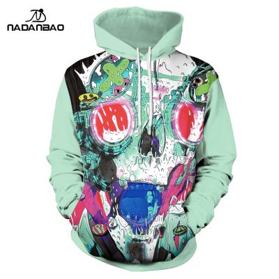 China Anti-pilling NNADANBAO custom street drawing printing Hoodies with hood oversized casual men's Hoodies&sweatshirts wholesale hoody for sale