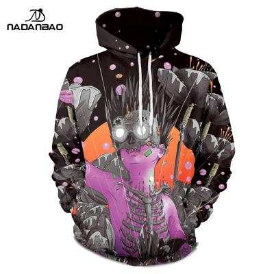 China Anti-pilling Custom NNADANBAO Street Drawing Printing Hoodies With Hood Pullover Oversized Loose Men's Hoodies&Sweatshirt for sale