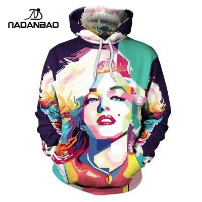 China NNADANBAO Anti-pilling Top Selling Lady Cartoon Clothes Vintage Desgin 3D Printing Custom Hoodies Link Dye Hoodies for sale