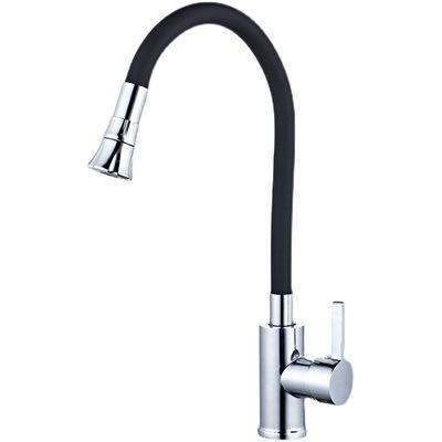 China YADI Factory Outlet Snk Flexible Kitchen Faucet Sink Black Brass Faucets Thermostatic Faucets Pull Out Kitchen Faucet for sale