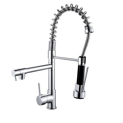 China High Quality Modern Custom Design Kitchen Water Faucet Faucet Copper Flexible Kitchen Faucet Pull Out for sale