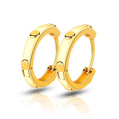 China 2022 Wholesale CLASSIC Gold Hoop Earrings Jewelry Stainless Steel Circle Earings For Women for sale