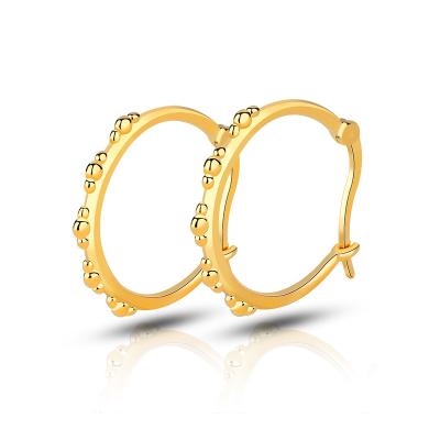 China CLASSIC Hot Selling 14k Gold Plated Korean Jewelry Wholesale Large Gold Circle Earrings for sale