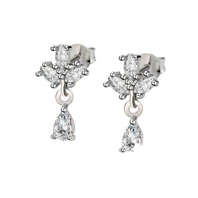 China 925 Sterling Silver Earring Studs Diamond High Quality CLASSIC Drop Earrings for sale