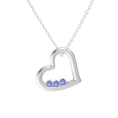 China FASHIONABLE Wholesale Unique Design White Gold Plated Heart Pendant Jewelry Diamond Necklace for sale