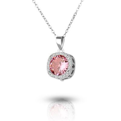 China Fashionable Elegant Custom 925 Sterling Silver CZ Pendant Ladies Pendant For Girl for sale