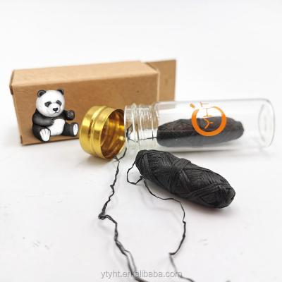 China Area Effectively Clean Interdental Low Price 30 Meters Vegan Dental Floss Charcoal Floss In Glass Bottle for sale