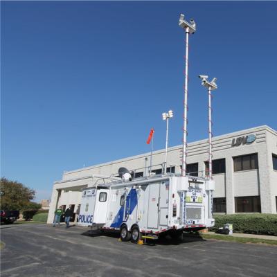 China 8m Trailer vehicle mounted pneumatic telescopic mast camera tower G-01 for sale