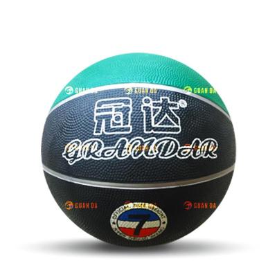 China Wholesale Good Quality Outdoor Basketball Court Customized Logo Size 7 Rubber Basketball for sale