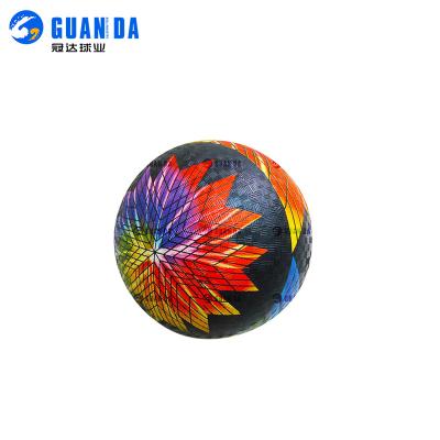 China Hot Custom Official Size Promotion Print Design Kids Rubber Playground Ball Eco-Friendly Gift for sale