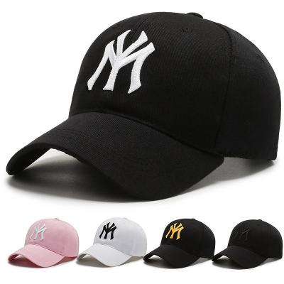 China 2021 New COMMON Multicolor NY Solid Color Sunshade Sunshade Hat Men Women Multicolor Baseball Cap Sports Casual Hats Wholesale for sale