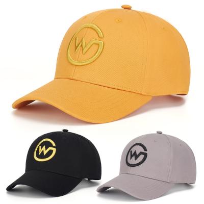 China Women's COMMON JOINT Casual Classic Embroidery Hat Brand Style Cotton Baseball Cap Adjustable Curved Solid Color With Logo for sale