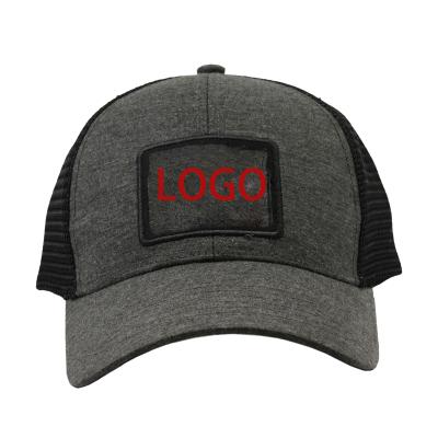 China COMMON Common Good Quality Customized Logo Knit Cotton And Mesh Baseball Sport Caps Trucker Hats for sale