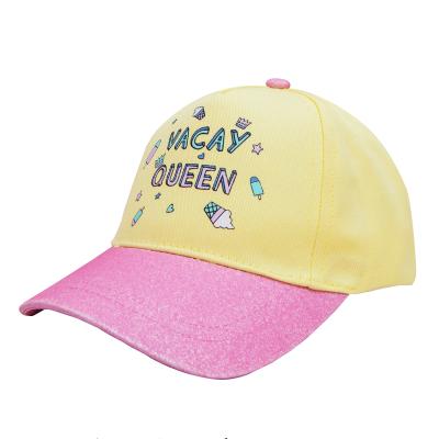 China Cute Cozy Character RTS Baby Hats For Girls Kids Casual Colorful Printing Custom Snapback Hat for sale