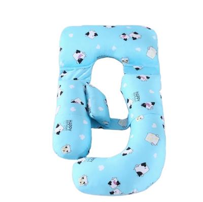 China Antistatic High Quality G Shaped Cotton Nursing Pillows Baby Maternity Breastfeeding for sale