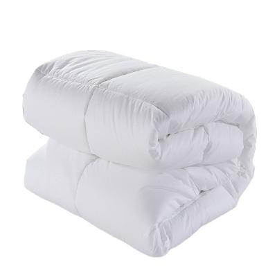 China No Shrinkage King Queen Single Size Hotel Bedroom White Cotton Duvet Down Alternative Bed Comforter for sale