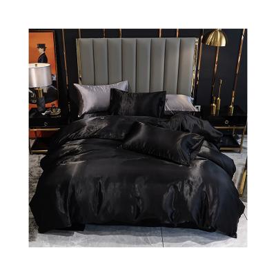 China Anti-mite manufacturers supply polyester material imitated silk flat sheet for home textile products for sale