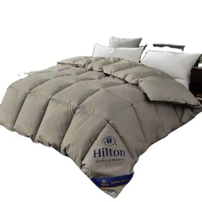 China No queen size hotel hilton ready fading stock original comforter with handbag for sale