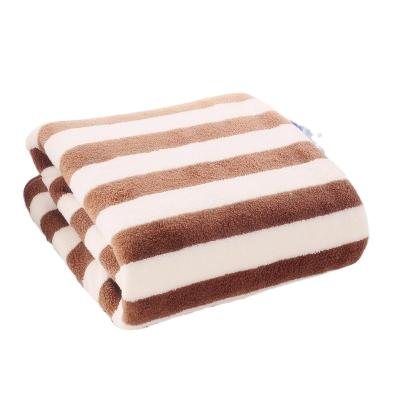 China Soft Quick Dry Cheap Striped Child Safe Microfiber Bath Towel 140x70cm Customize Beach Towels Wholesale for sale